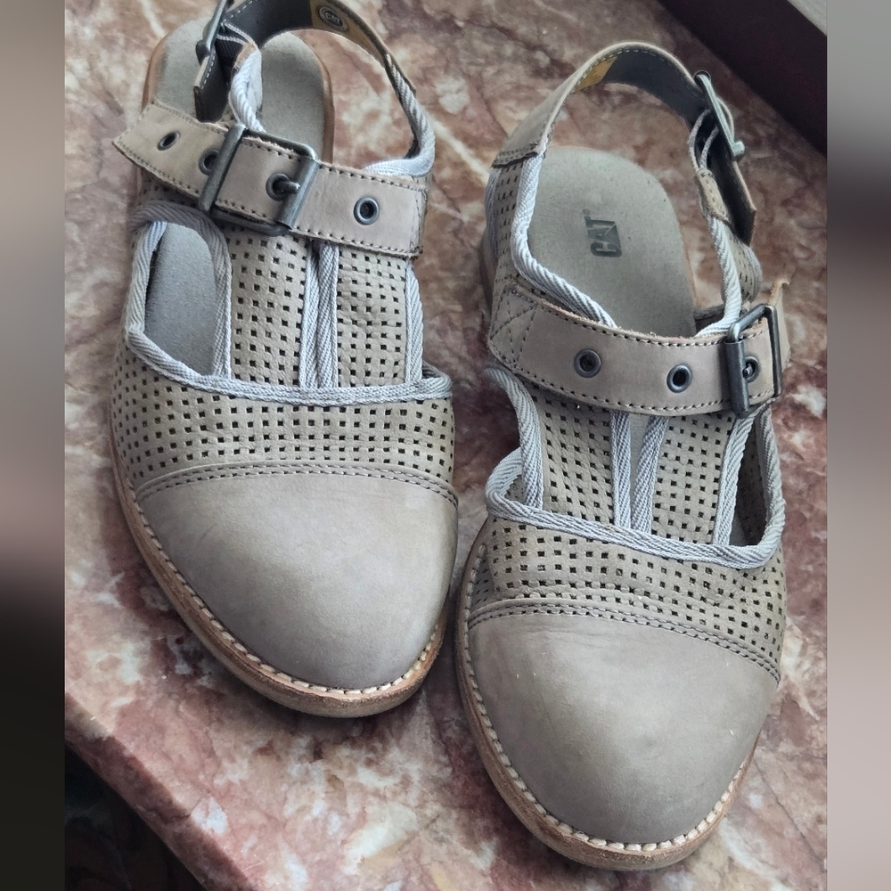 CAT Footwear Sz 6.5 Martine Flat Sandal Buckle Women Loafers Flats